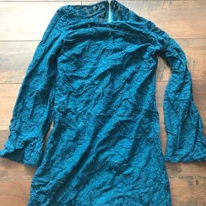 Blue lace dress